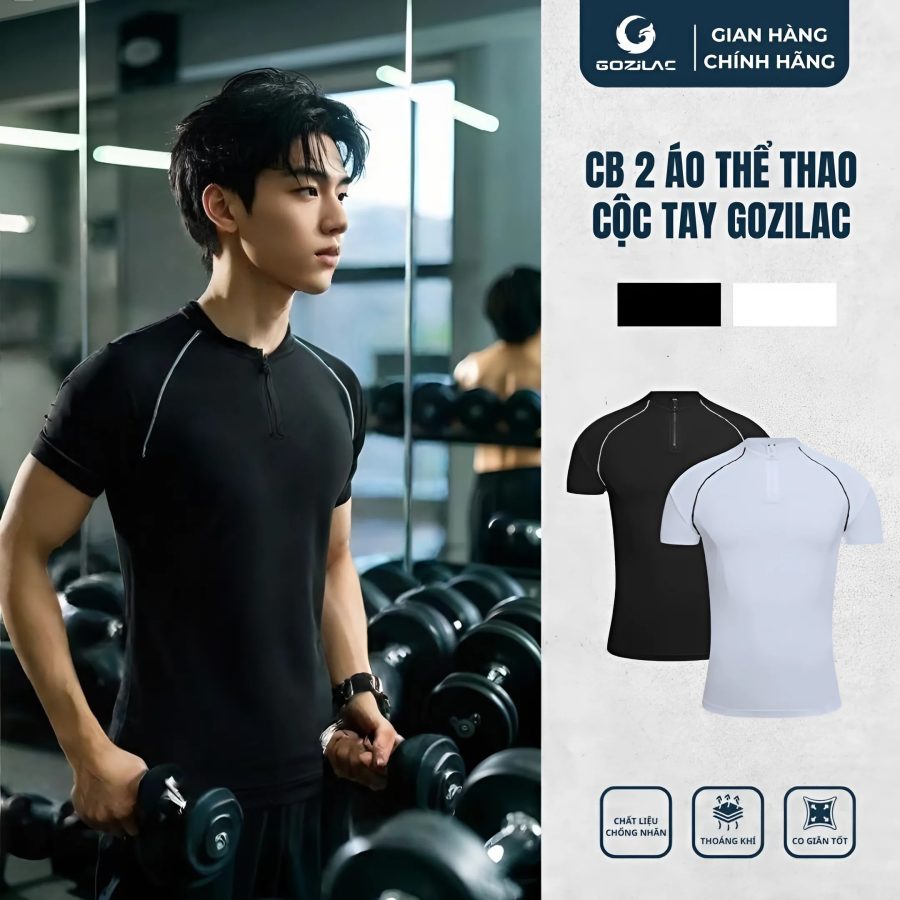 Combo 2 Áo Thun Thể Thao GOZILAC ENERGETIC O1 RAGLAN